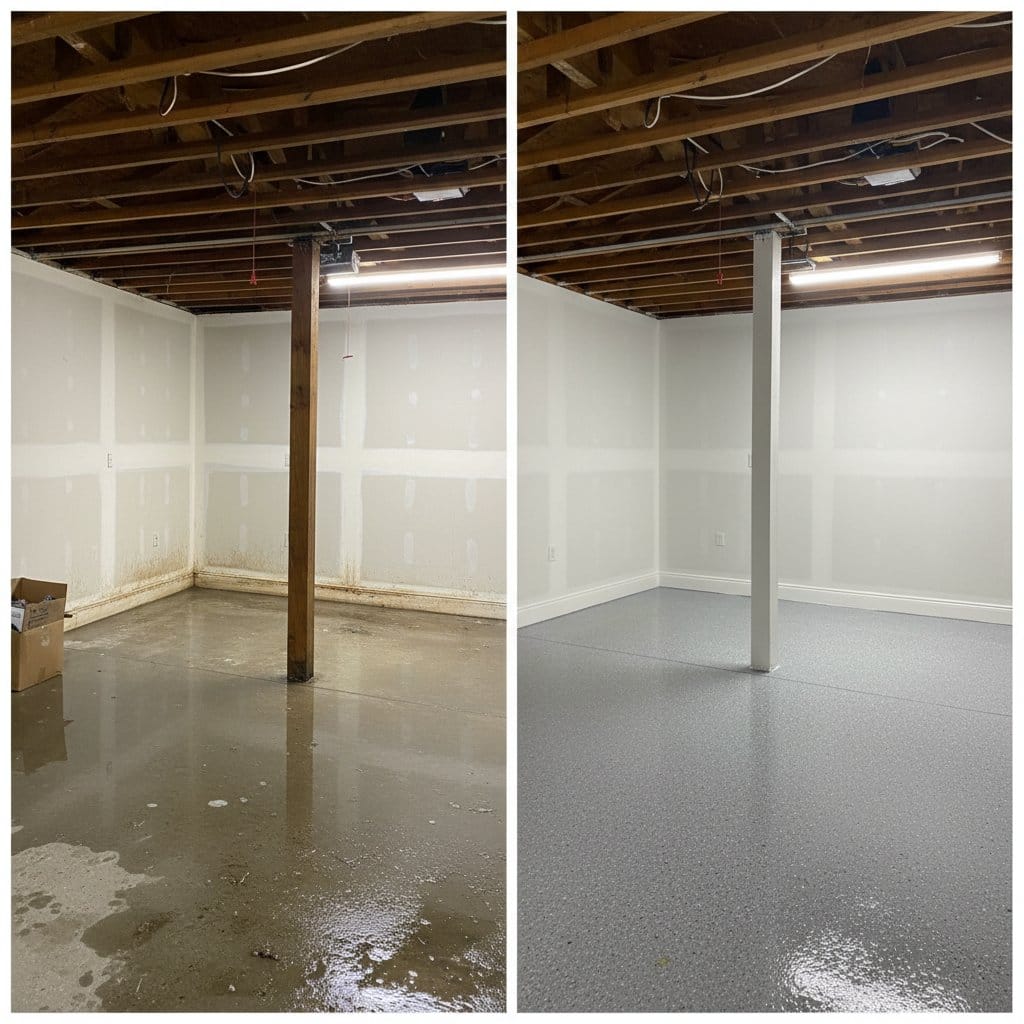 Saddle River Water Damage Restoration garage restoration before and after in Saddle River